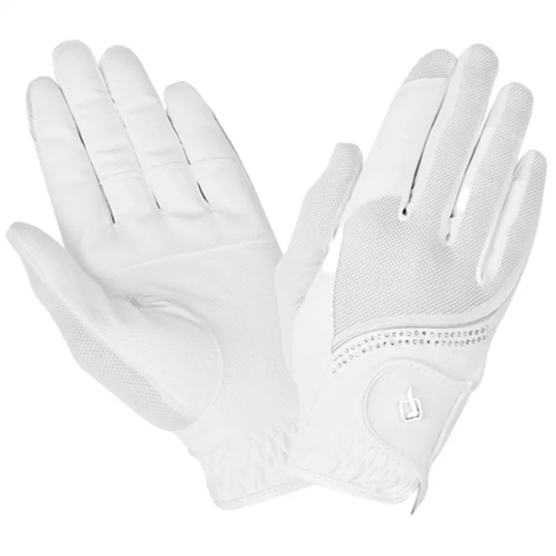 LeMieux Crystal Gloves - White