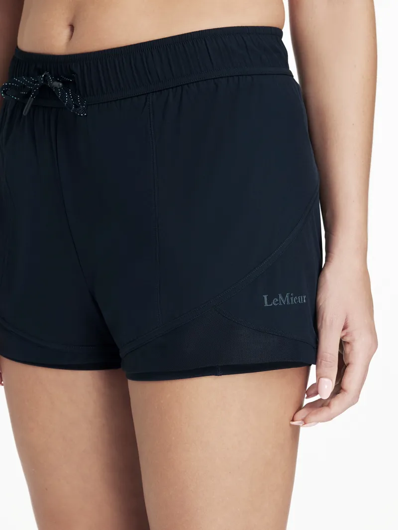 LeMiuex 2 in 1 Penny Shorts - Navy-2