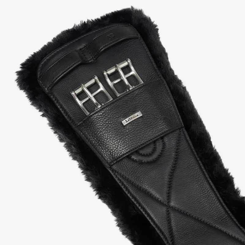 LeMieux Arika Simuwool Contoured Dressage Girth - Black-1