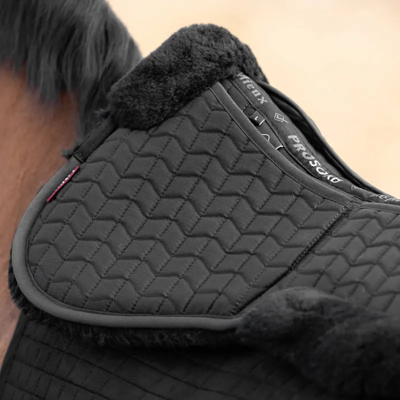 LeMieux Merino ProSorb 2 Pocket Half Pad - Black/Black-2