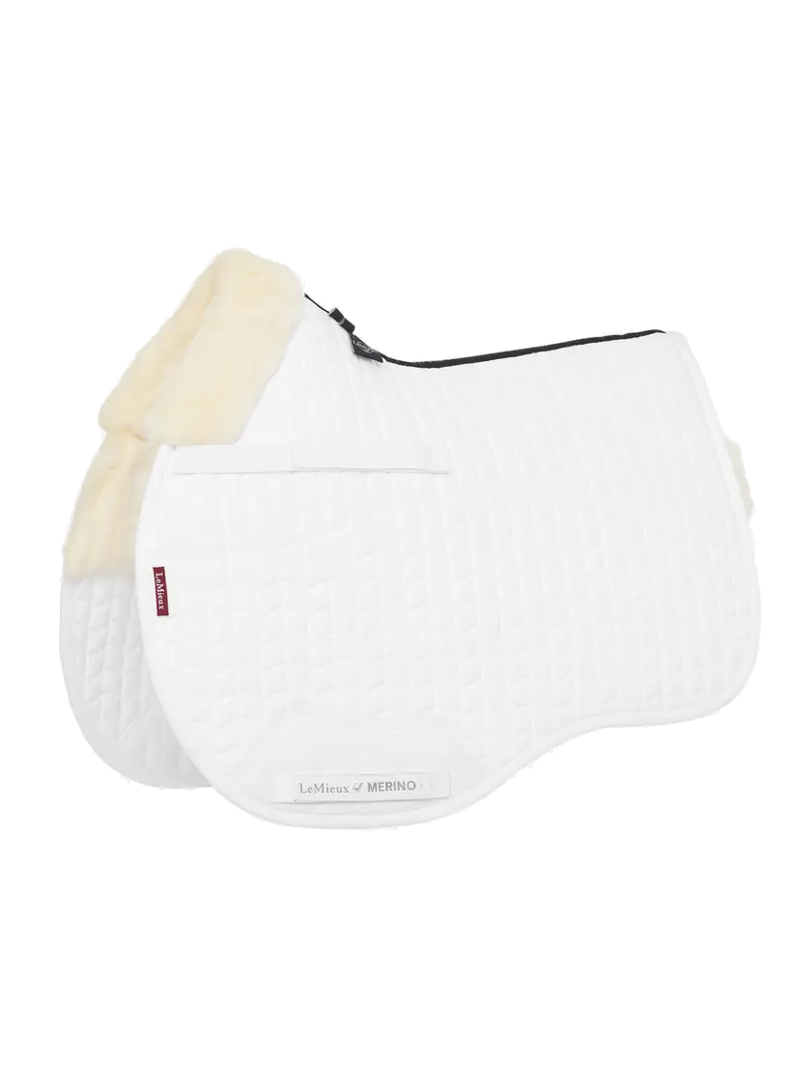 LeMieux Merino Half Lined GP Square - White/Natural