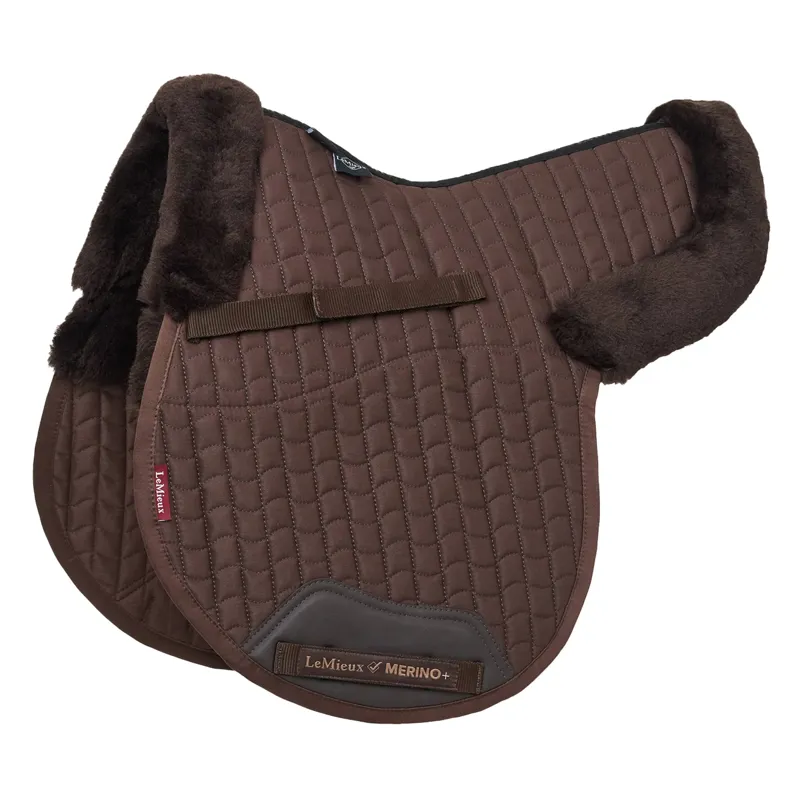 LeMieux Merino Half Lined GP Numnah - Brown/Brown