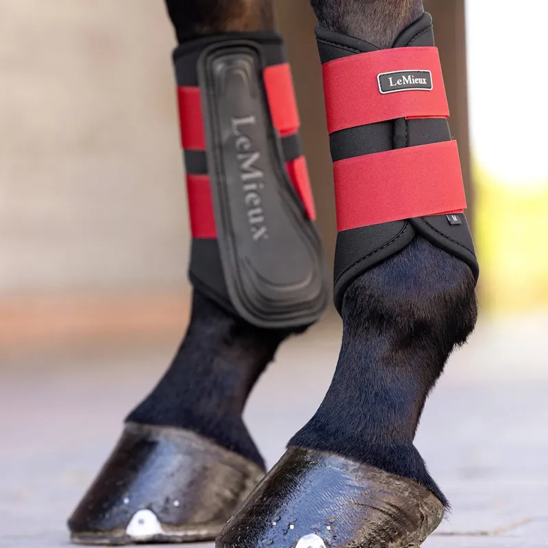 LeMieux Grafter Brushing Boot - Chilli-1