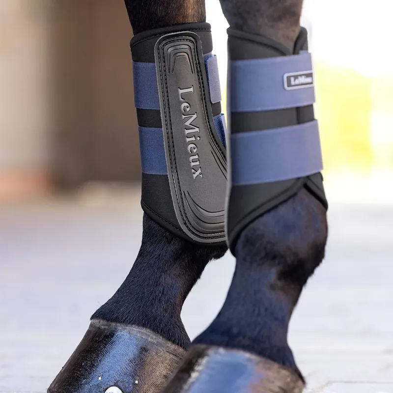 LeMieux Grafter Brushing Boot - Navy-1