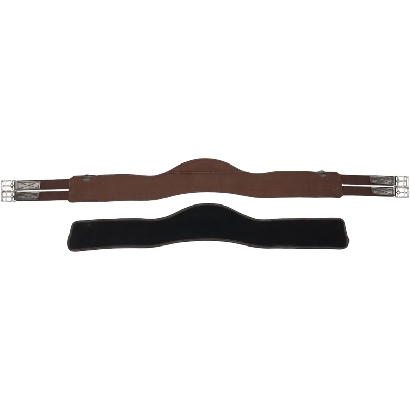 LeMieux Hunter Girth with Detachable Non-slip Liner - Havana-2