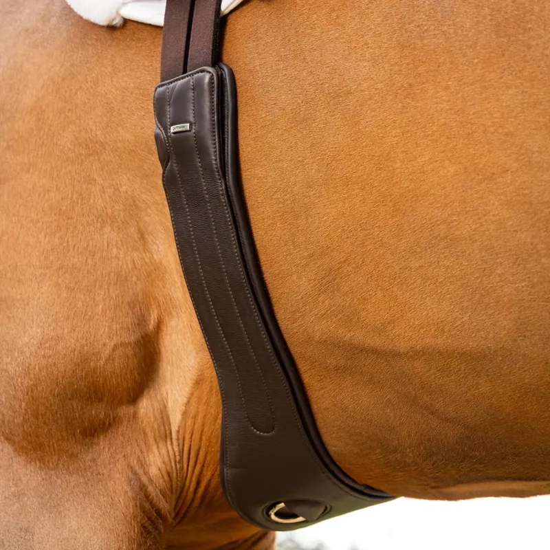 LeMieux Hunter Girth with Detachable Non-slip Liner - Havana-3