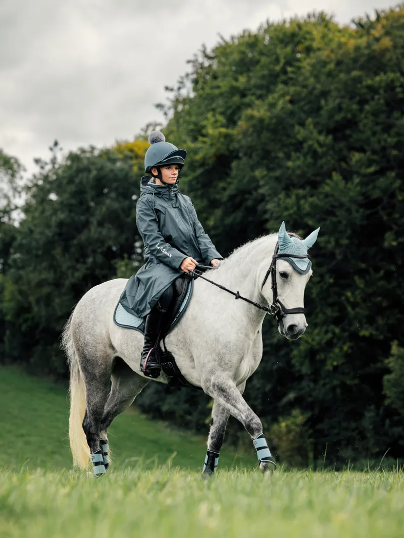 LeMieux Young Rider All Elements Coat - Petrol-6