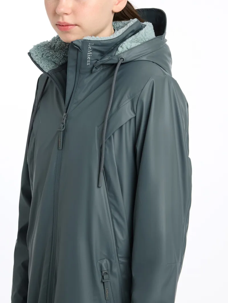 LeMieux Young Rider All Elements Coat - Petrol-3