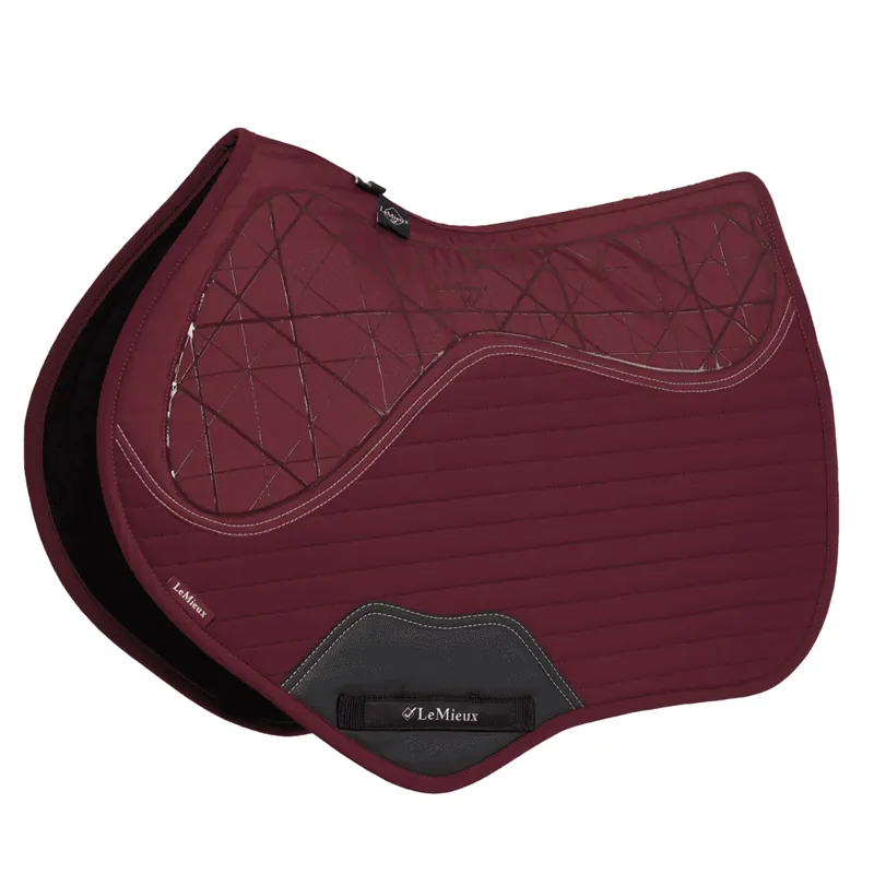 LeMieux Soft Shell Anti Slip Close Contact Square - Burgundy - Large