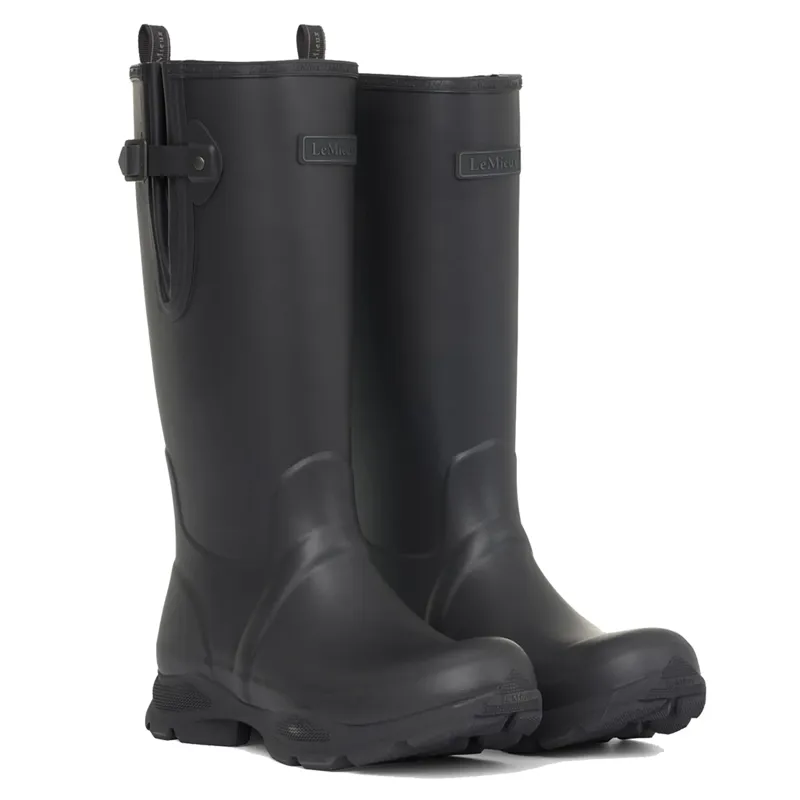 LeMieux Mens Ultra Stride Neoprene Lined Wellington Boots - Black