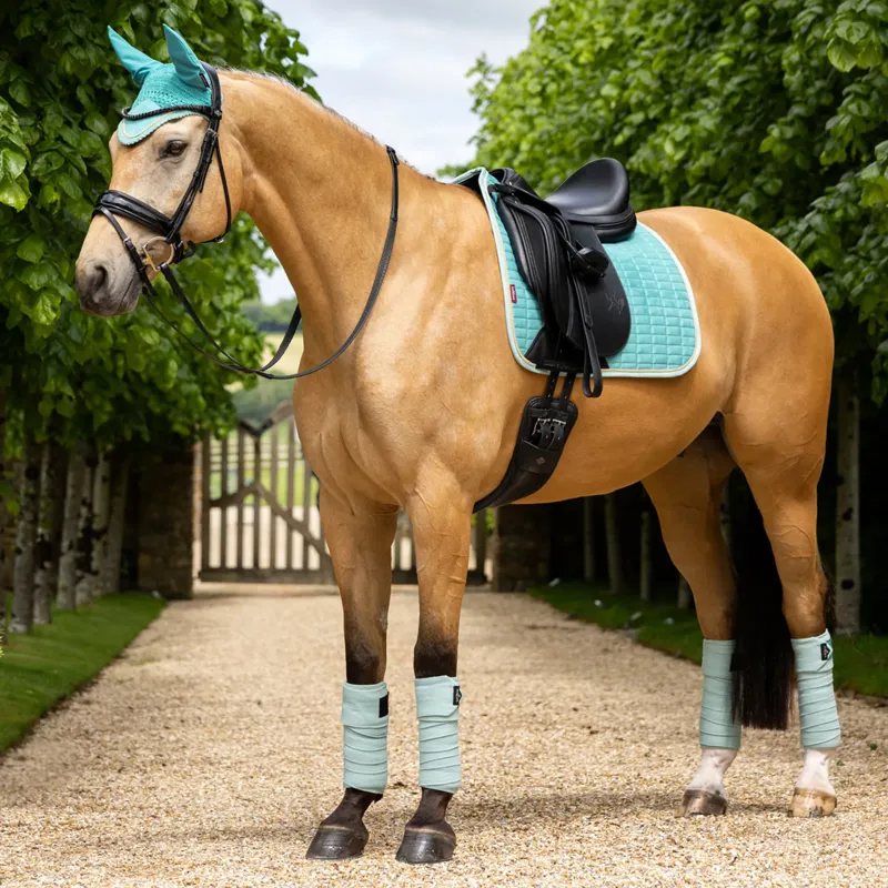 LeMieux Suede Dressage Square - Lagoon-2