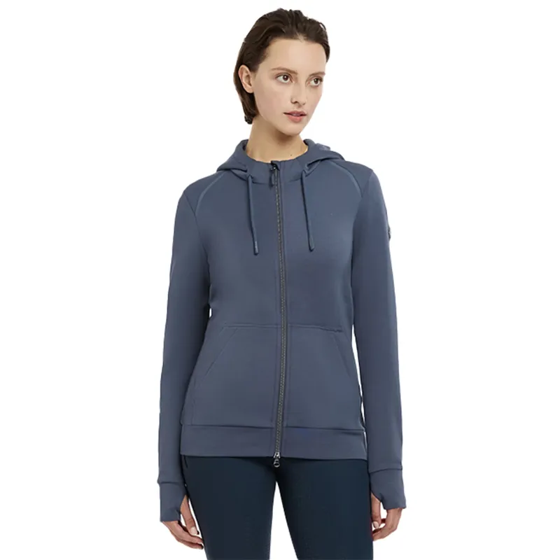 LeMieux Tabi Tech Zip Through Hoodie - Dusk Blue-1