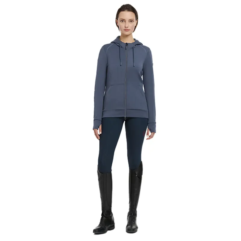 LeMieux Tabi Tech Zip Through Hoodie - Dusk Blue-3