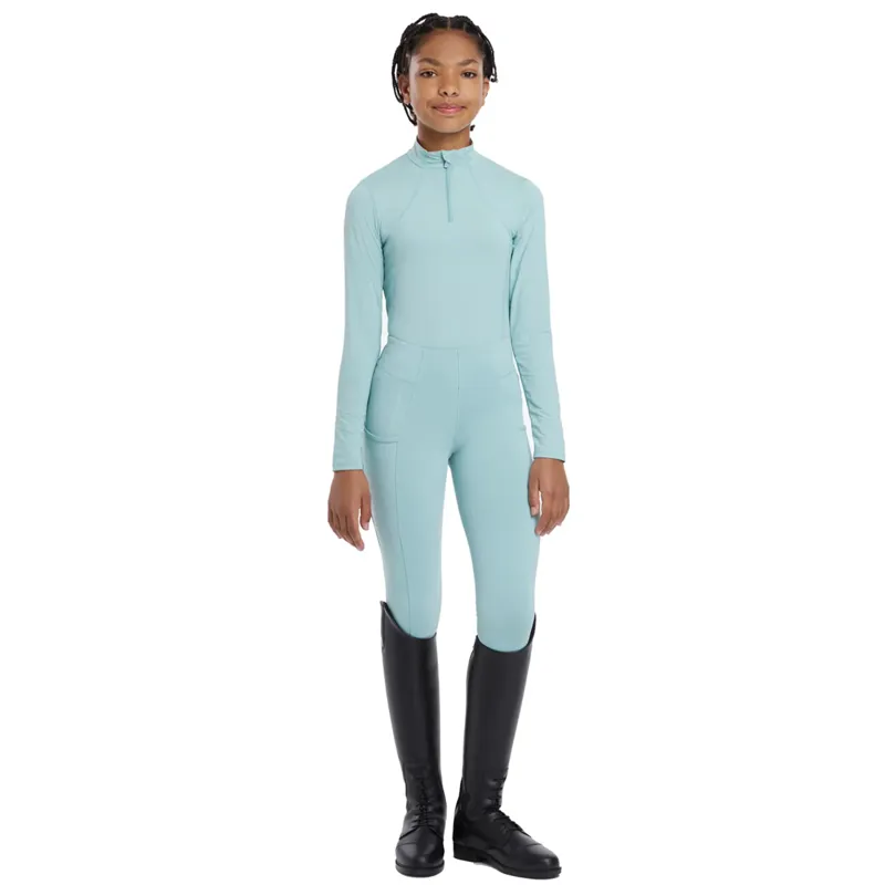 LeMieux Young Rider Base Layer - Aqua-1