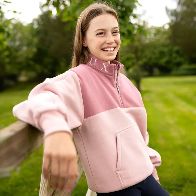 LeMieux Young Rider Kate Quarter Zip Sweat - Blossom-8