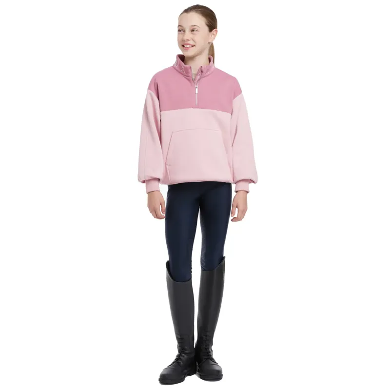 LeMieux Young Rider Kate Quarter Zip Sweat - Blossom-1