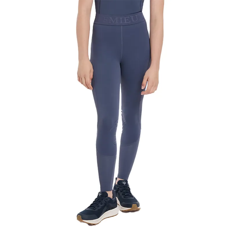 LeMieux Young Rider Lizzie Mesh Legging - Dusk Blue-1