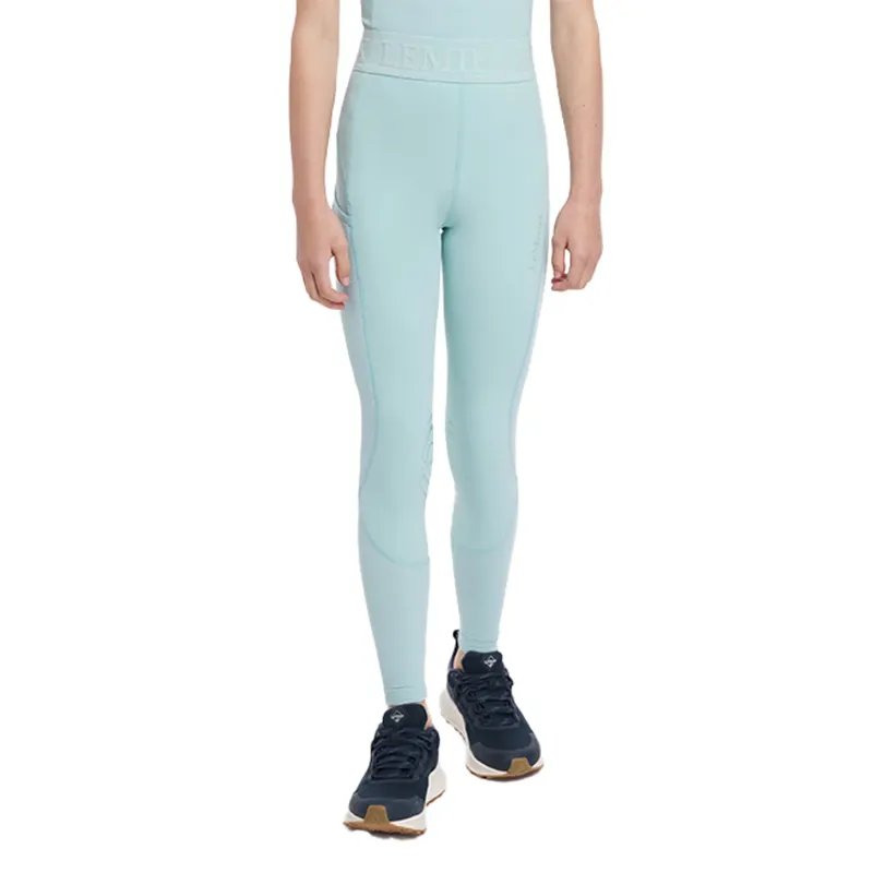 LeMieux Young Rider Lizzie Mesh Legging - Aqua-1