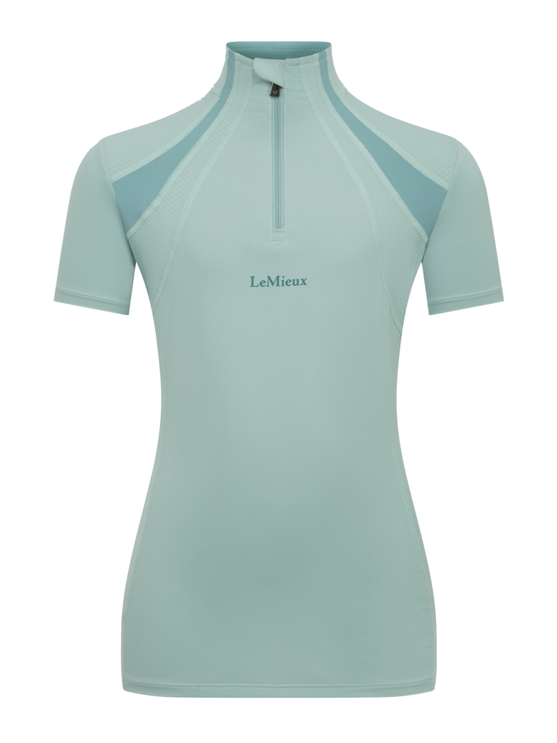 LeMieux Young Rider Short Sleeve Mia Mesh Base Layer - Aqua