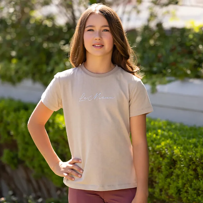 LeMieux Young Rider Arianna T-Shirt - Almond-2