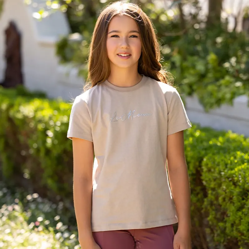 LeMieux Young Rider Arianna T-Shirt - Almond-3