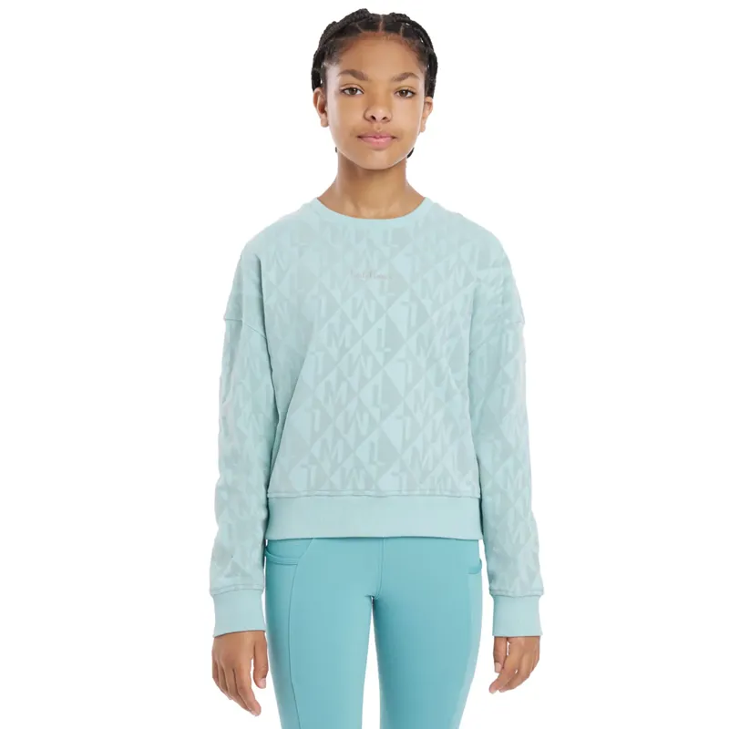 LeMieux Young Rider Clea Crew Sweat - Aqua