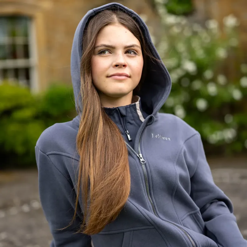 LeMieux Young Rider Hadley Hoodie - Dusk Blue-5