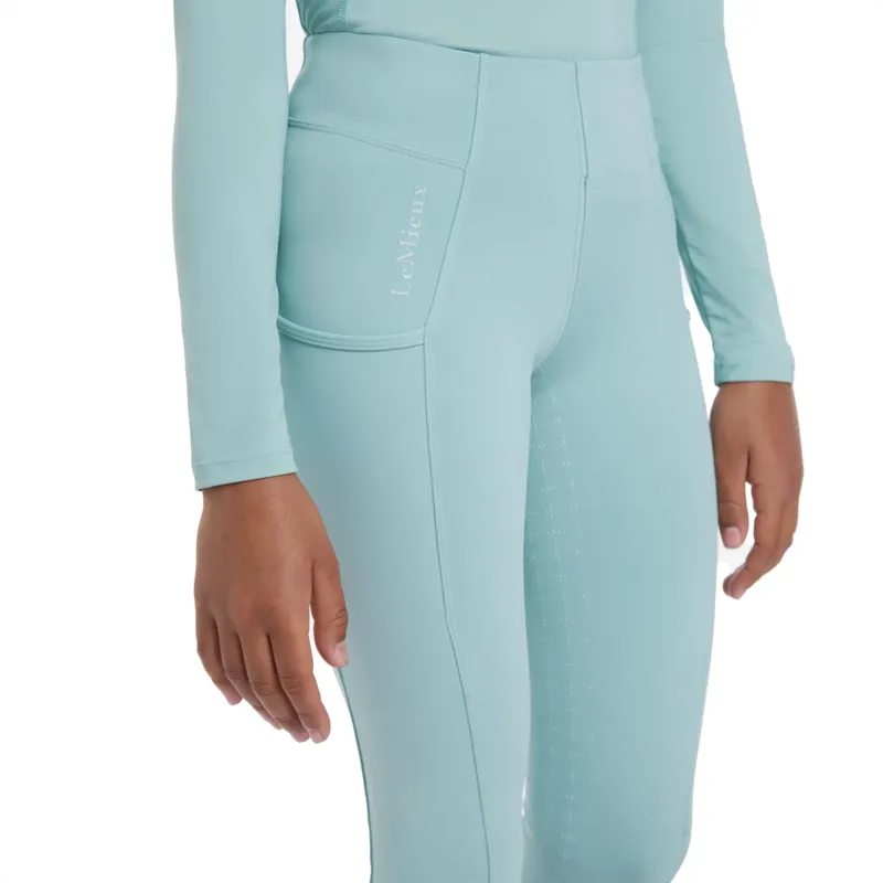 LeMieux Young Rider Orla Pull Ons - Aqua-4