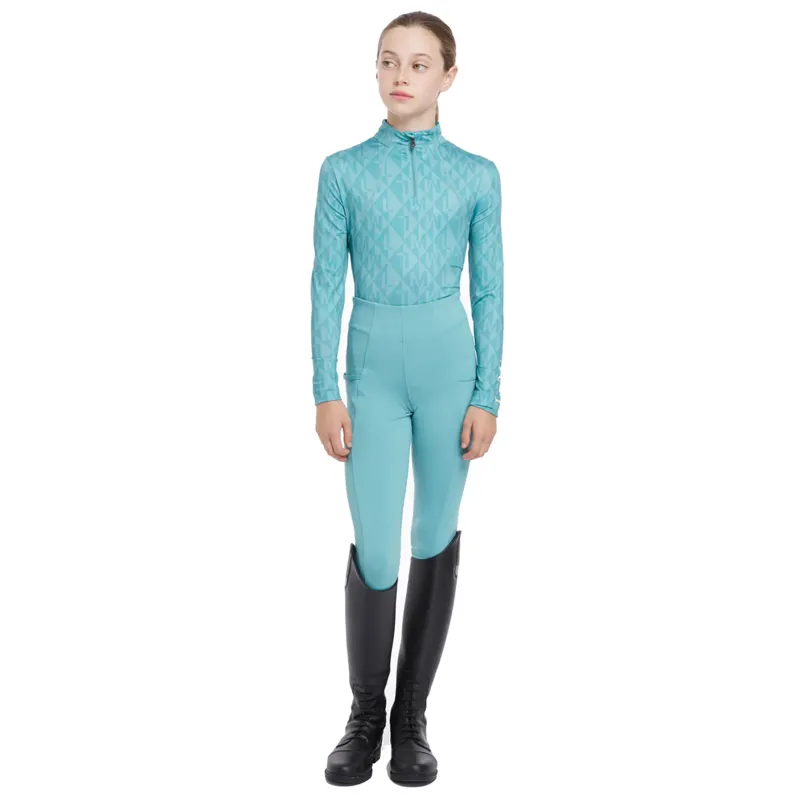 LeMieux Young Rider Clea Base Layer - Lagoon-4