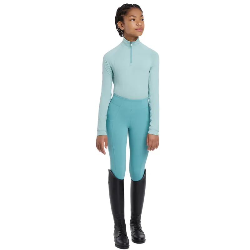 LeMieux Young Rider Hope Lightweight Base Layer - Aqua-3