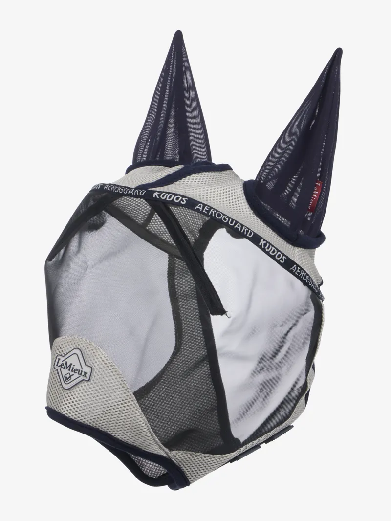 LeMieux Kudos AeroGuard Half Fly Mask - Navy