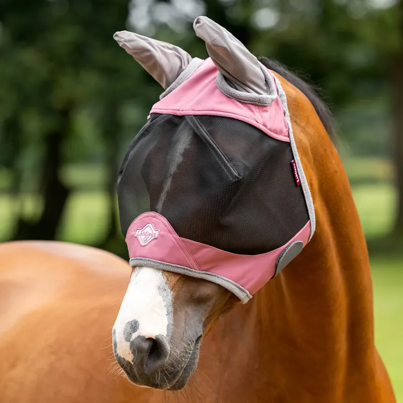 LeMieux Visor-Tek Half Fly Mask - Peony-1