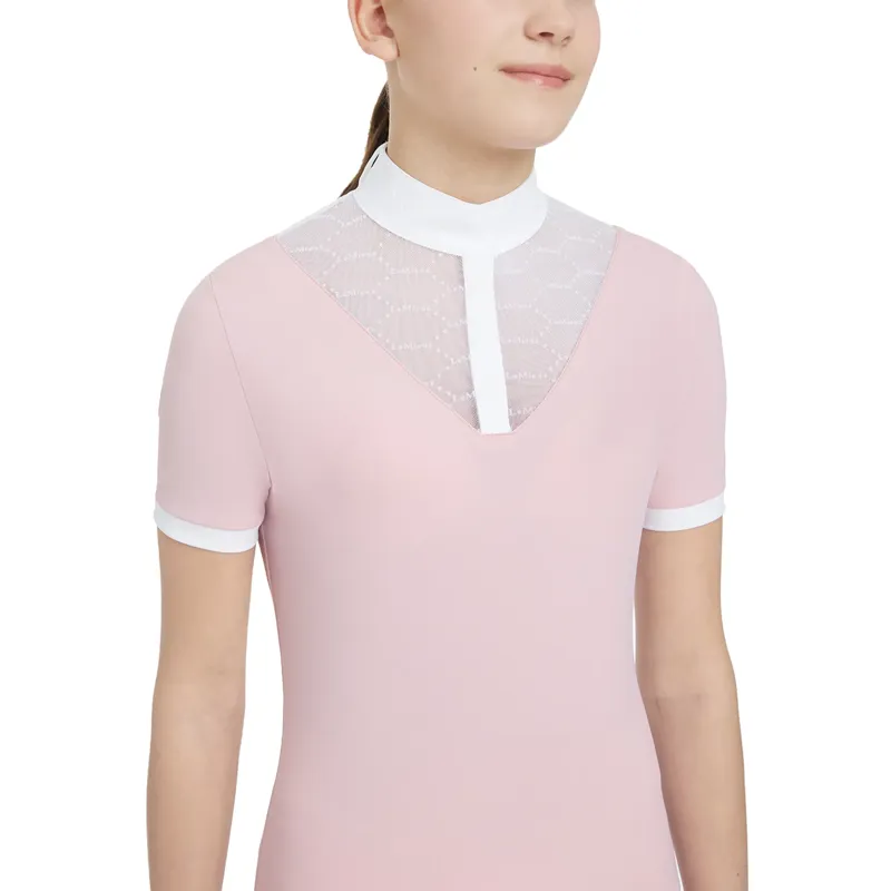 LeMieux Young Rider Eva Short Sleeve Show Shirt - Blossom-3