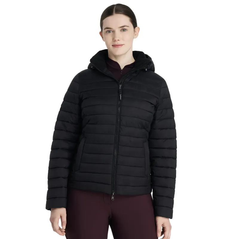 LeMieux Rose Hooded Insulated Puffer Jacket - Navy