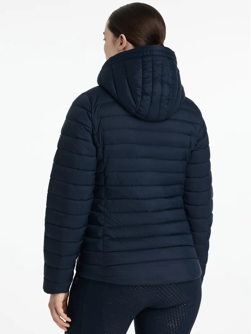 LeMieux Rose Hooded Insulated Puffer Jacket - Navy-2