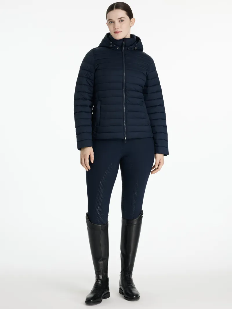 LeMieux Rose Hooded Insulated Puffer Jacket - Navy-1