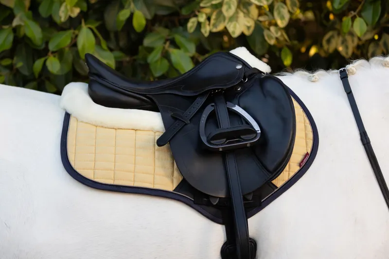 LeMieux Merino+ Suede Close Contact Square - Mimosa-1