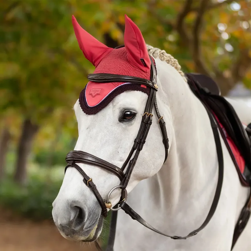 LeMieux Loire Fly Hood  - Cranberry-1