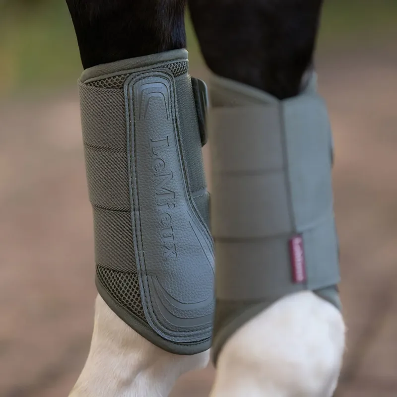 LeMieux Arika Mesh Brushing Boots - Rosemary-2