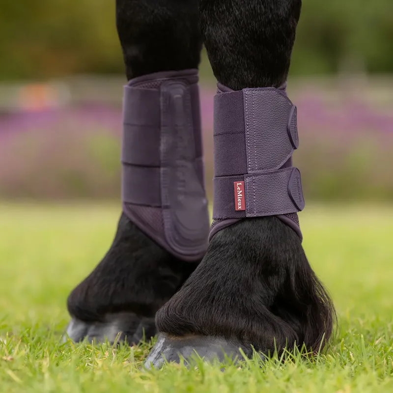 LeMieux Arika Mesh Brushing Boots - Juniper-3