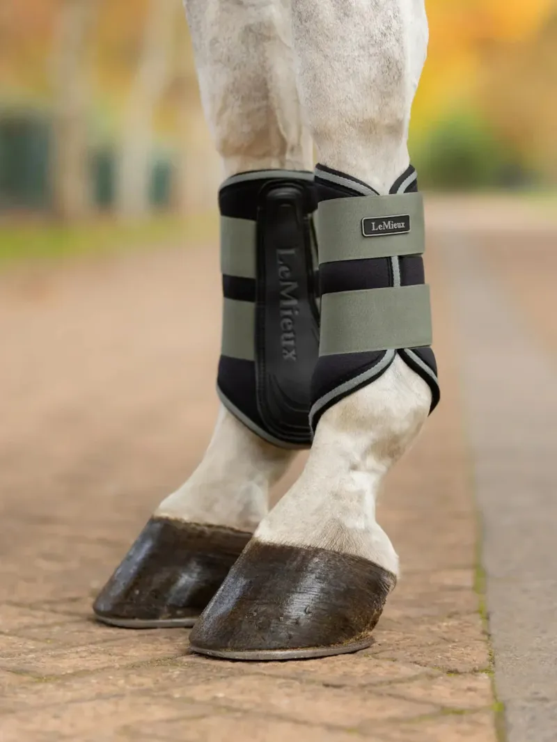 LeMieux Mini Grafter Brushing Boots - Rosemary-2