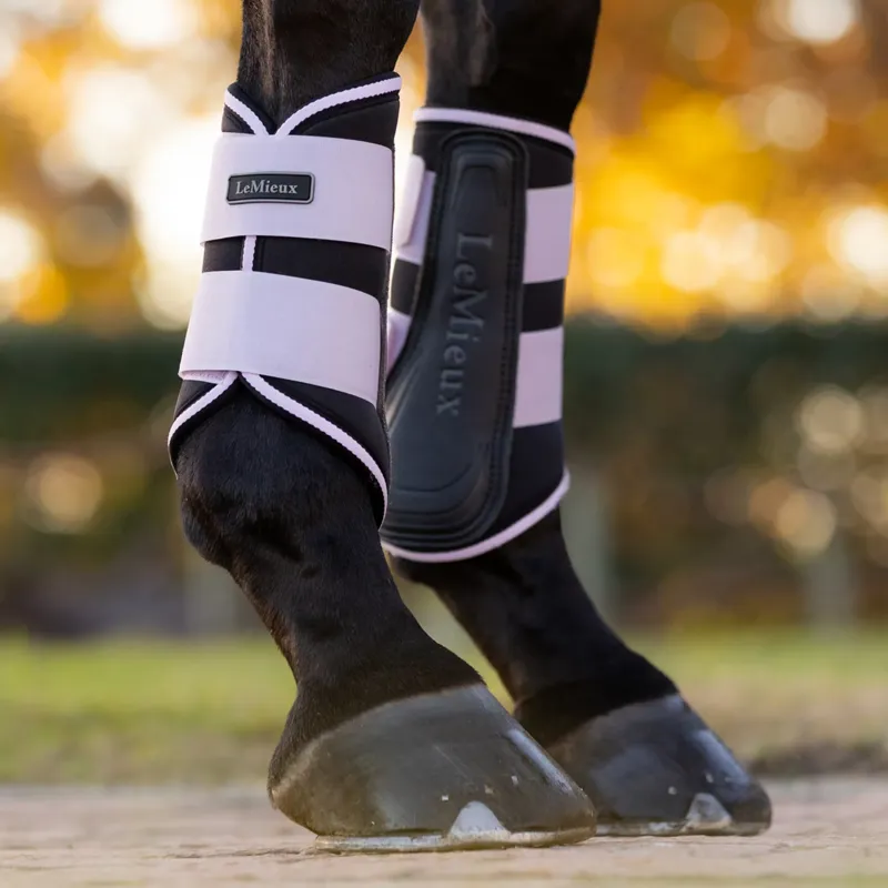 LeMieux Grafter Brushing Boots - Lilac-2