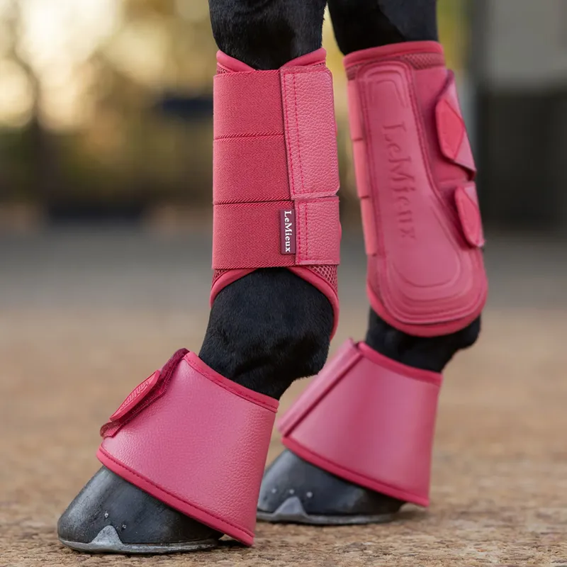 LeMieux Arika Over Reach Boots - Cranberry-2