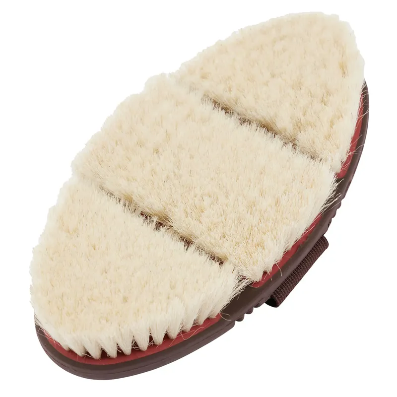 LeMieux Flexi Goat Hair Body Brush - Cranberry-1