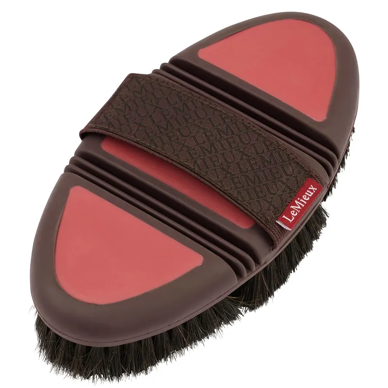LeMieux Flexi Horse Hair Body Brush - Cranberry
