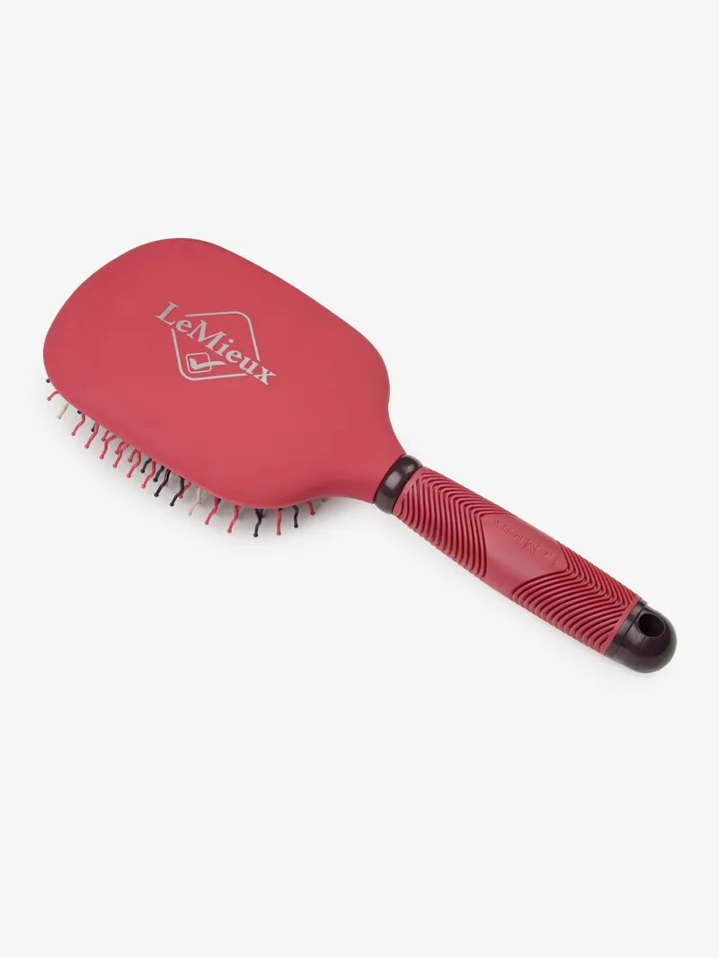 LeMieux Tangle Tidy Main and Tail Brush - Cranberry-1