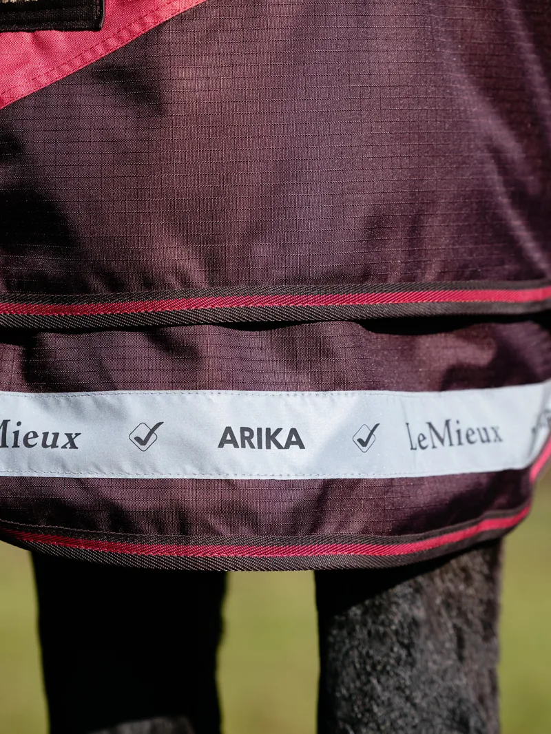 LeMieux Arika Ripstop 100g Turnout Rug - Cranberry-3