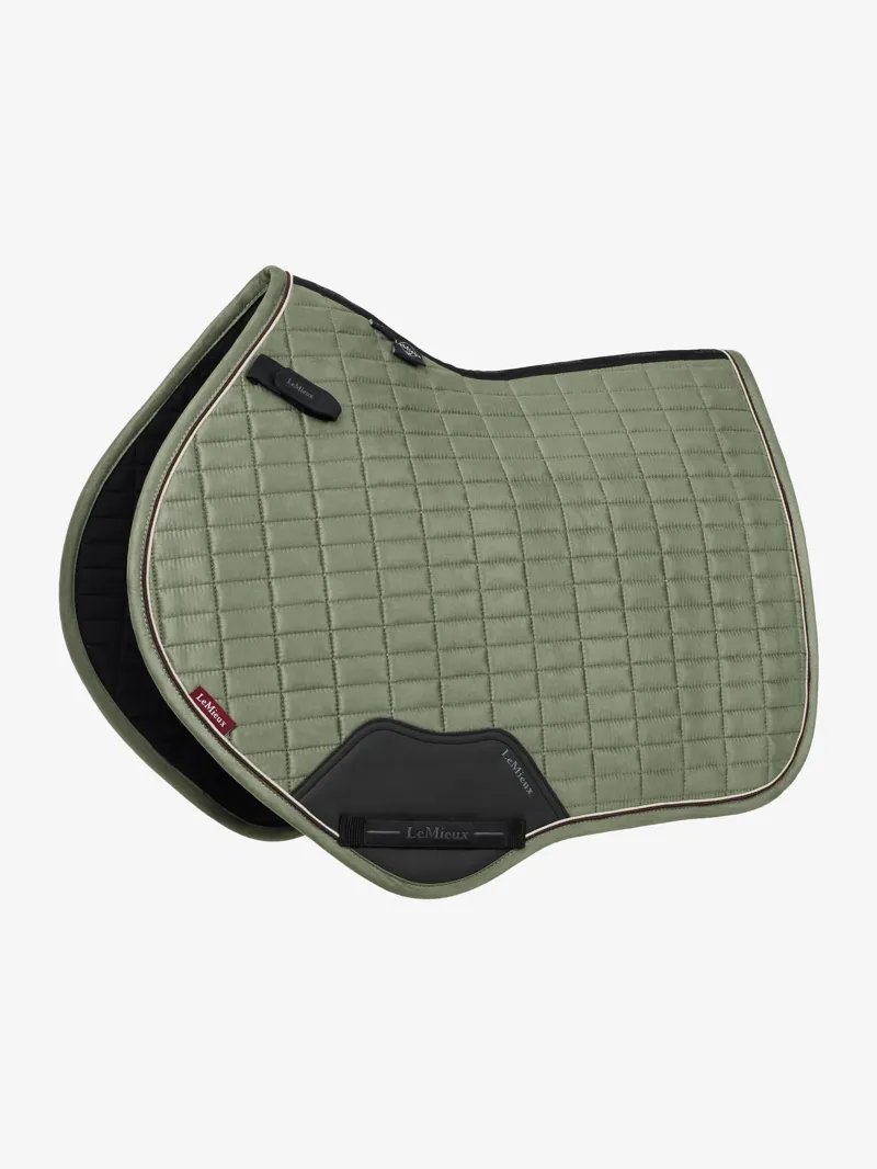 LeMieux Suede Close Contact Square Saddle Pad - Rosemary