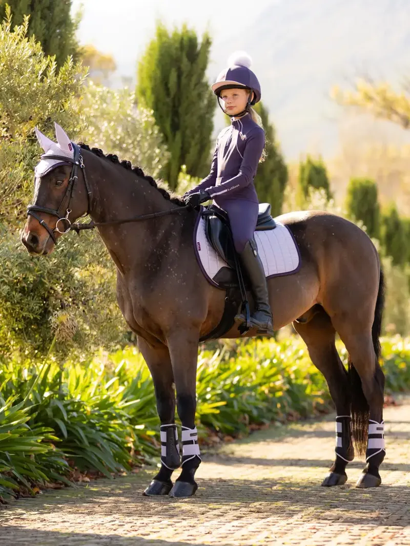 Lemieux Suede GP Square Saddle Pad - Lilac-2