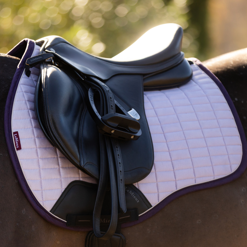 Lemieux Suede GP Square Saddle Pad - Lilac-1